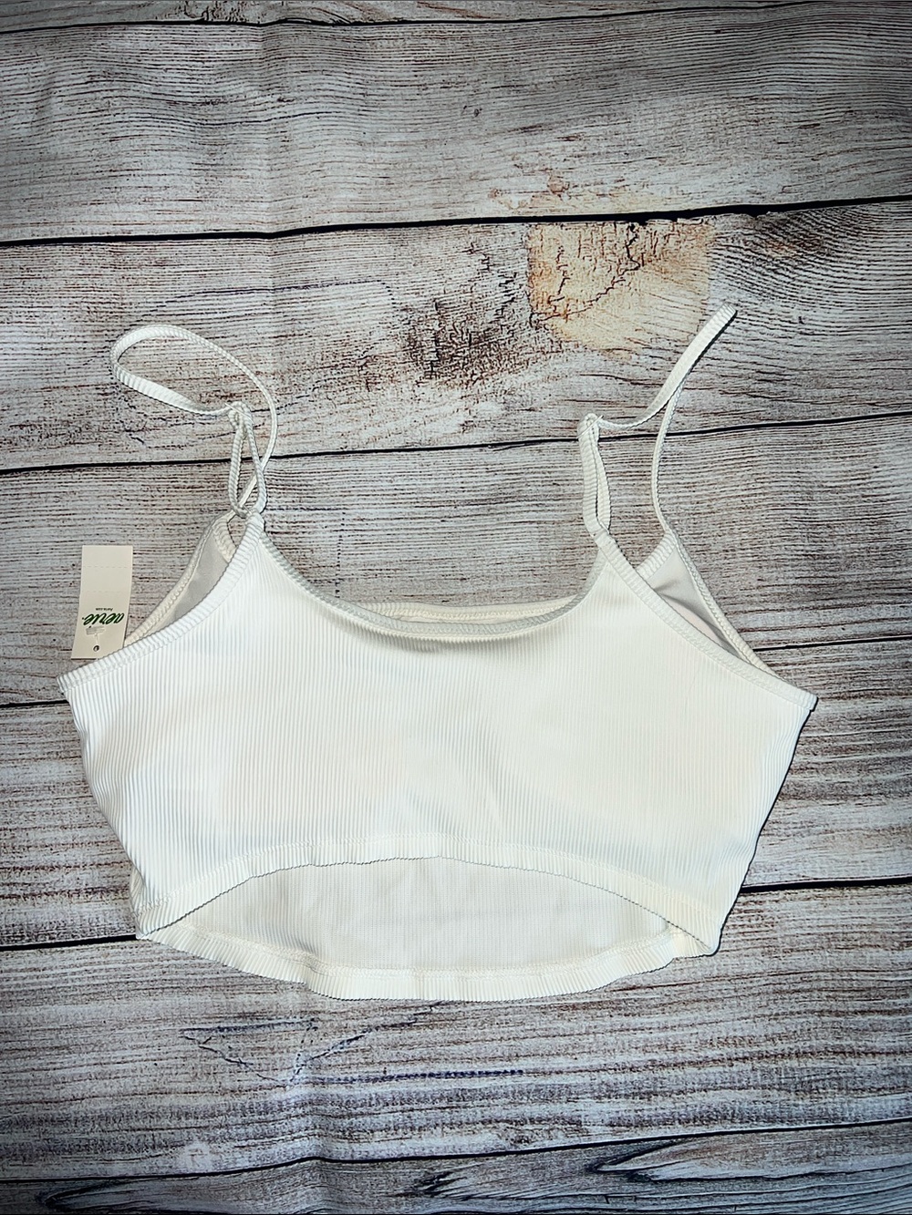 aerie Ribbed Skinny Strap Bikini Top - Picture 2 of 4